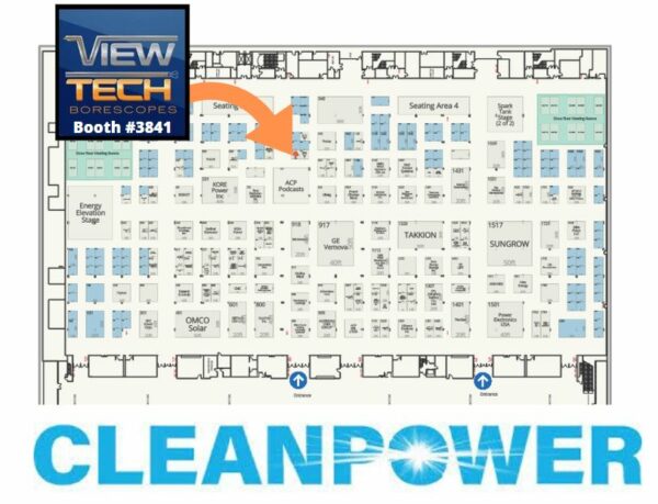 CLEANPOWER 2025 Floorplan Exhibitor ViewTech Borescopes Booth 3841