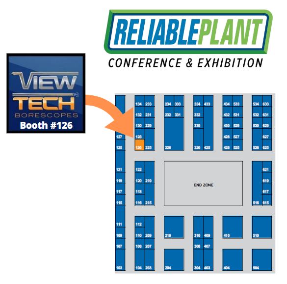 Reliable Plant 2025 Floor Plan Exhibitor ViewTech Borescopes